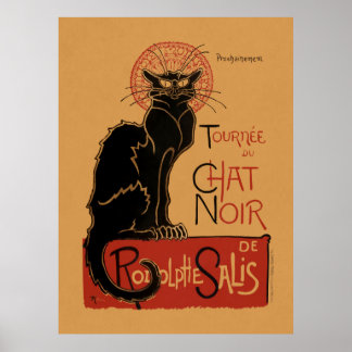 Färg litografi av Tournée du Chat Noir Poster