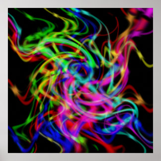 färg ljusshow poster