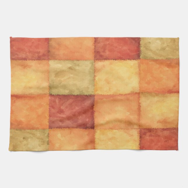 Färg M:s kollage Kökshandduk (Horisontell)