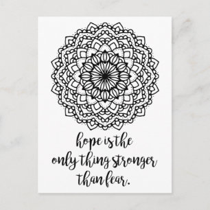 Färg! Mandala inspiration-vykort Vykort