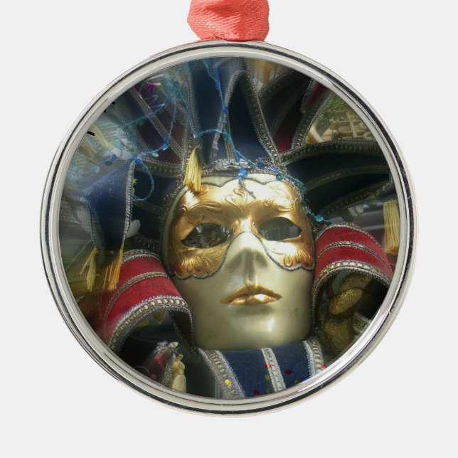 Färg Masquerad Julgransprydnad Metall (Framsidan)