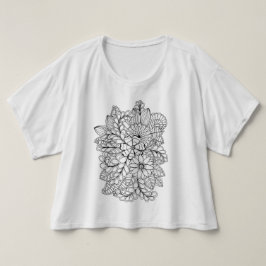 Färg Me Blommigt Group DIY Doodle Tee