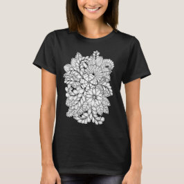 Färg Me Blommigt Group DIY Doodle Tee Shirt