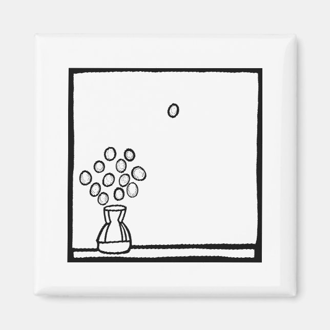 FÄRG ME BUBBLE GUM GRAPES BOUQUET MAGNET (Framsidan)