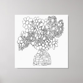 FÄRG ME DAISY DREAMS BOUQUET CANVASTRYCK