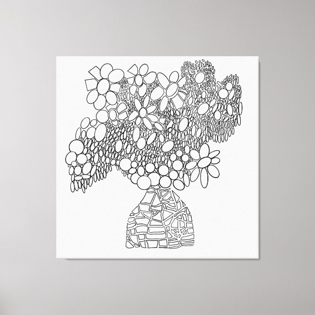 FÄRG ME DAISY DREAMS BOUQUET CANVASTRYCK (Framsida)