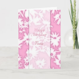 Färg Me Daisy Rosa Birthday Card Helgkort