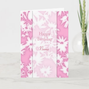 Färg Me Daisy Rosa Birthday Card Helgkort