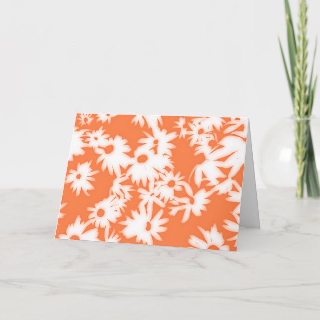 Färg Me Daisys Mandarin Orange Birdday Card Helgkort (Framsida)