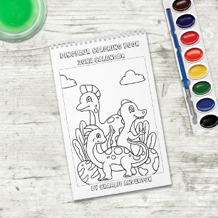 Färg Me Dinosaurs   Kids Coloring Bok Kalender