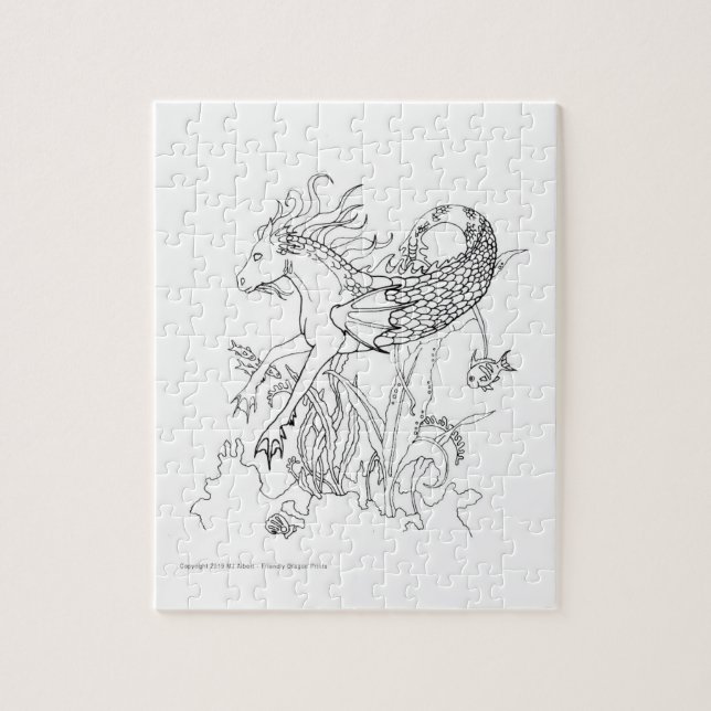 FÄRG ME! Gör ett eget unikt presentobjekt Pussel (Vertikal)