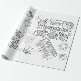 Färg Me - Hanukkah Wrapping Papper Presentpapper