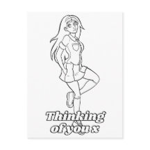 Färg Me in Activity Anime Tecknad Tonåring skolfli