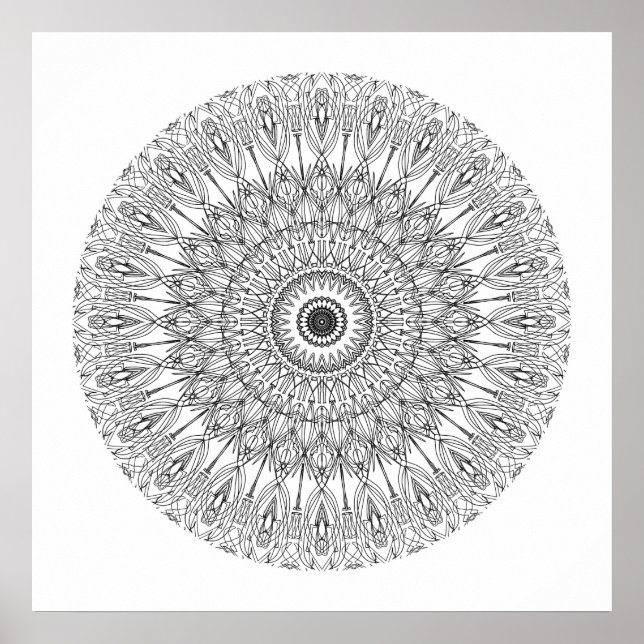 Färg Me in Mandala 3 Poster (Framsidan)