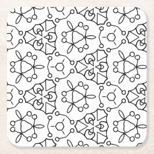 färg me kaleidoscope underlägg papper kvadrat