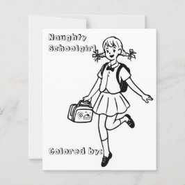Färg Me Page för barn | Anime School Girl
