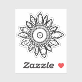 FÄRG ME PEACOCK MANDALA KLISTERMÄRKEN