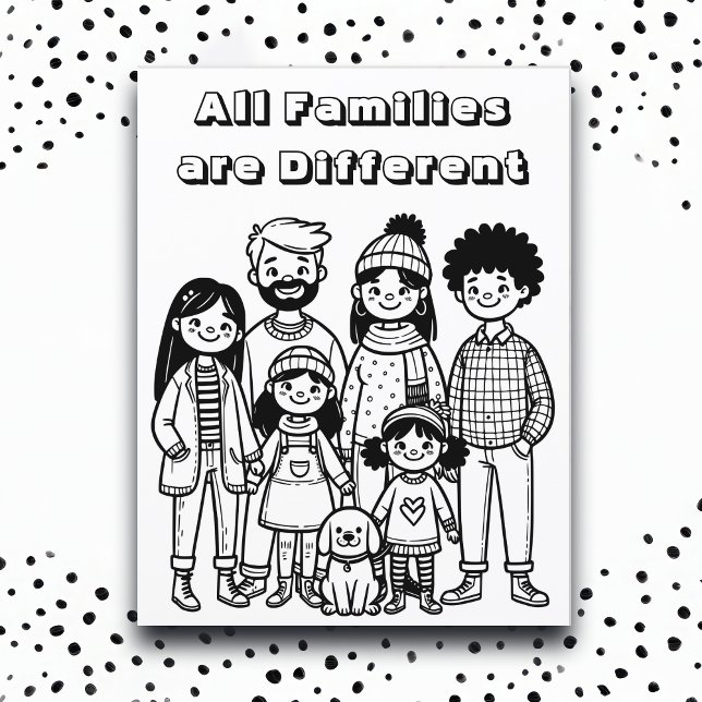 Färg Me-sida | Alla familjer är olika (Skapare uppladdad)