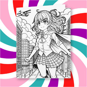 Färg Me-sida   Anime SuperphilGirl Big Birthday Kort