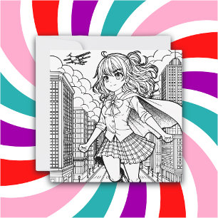 Färg Me-sida   Anime SuperphilGirl Kort