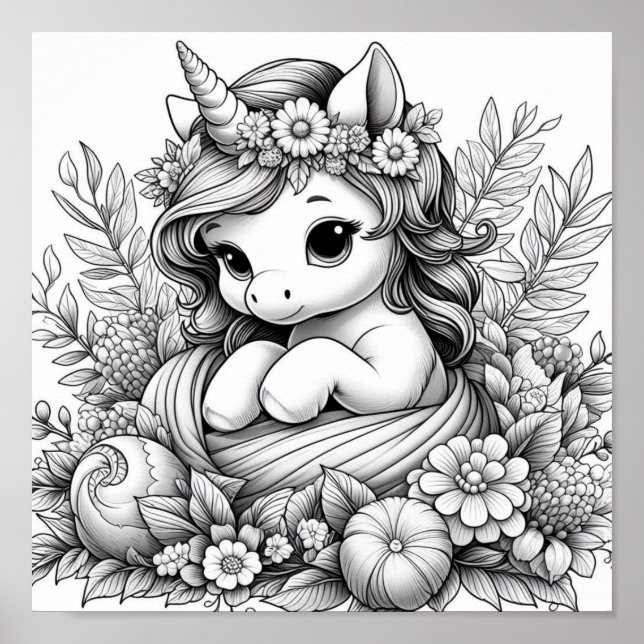 Färg Me Söt Poster (Framsidan)