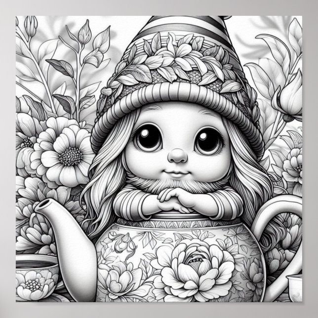 Färg Me Söt Poster (Framsidan)