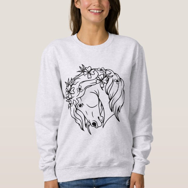Färg me Söt - T-Shirt Sweatshirt (Framsida)