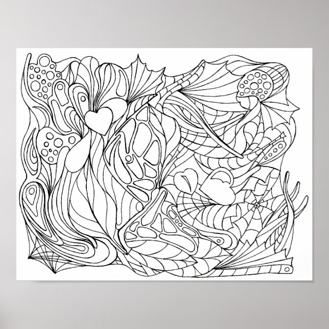 *Färg-Me Zen 9 Poster (Framsidan)