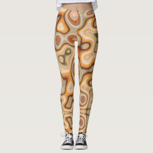 färg med snabb vriden vintage, flytande, trevligt leggings