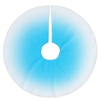 Färg med vit Ombre Träd Skirt Julgransmatta Borstad Polyester