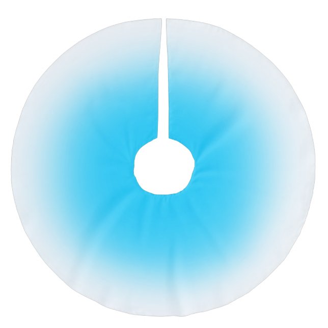 Färg med vit Ombre Träd Skirt Julgransmatta Borstad Polyester (Framsidan)