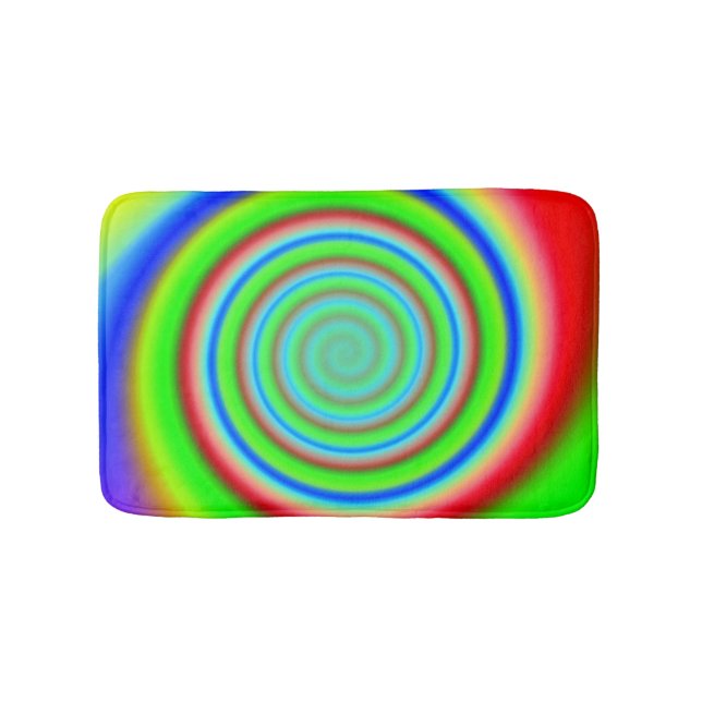 Färg Mesh 7 Swirl Bath Mat Badrumsmatta (Framsidan)