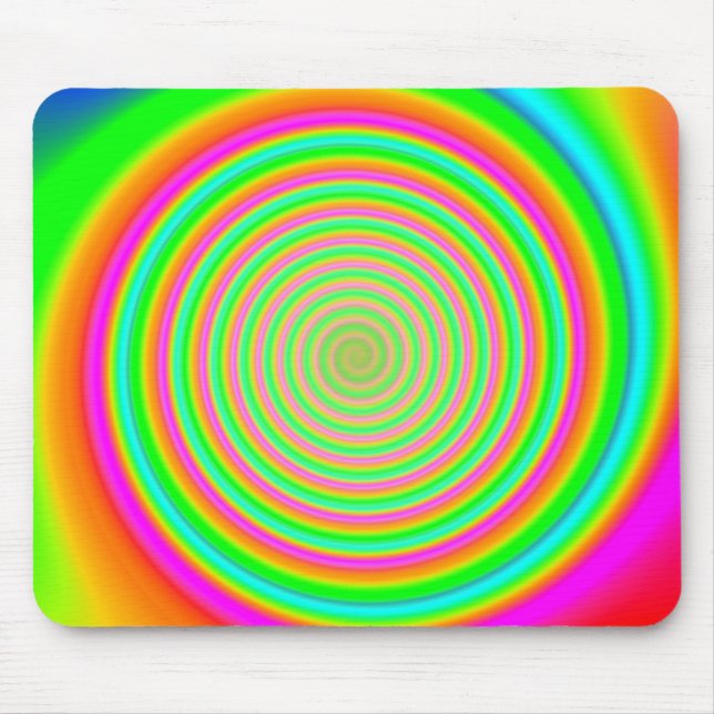 Färg Mesh 9 Swirl Mousepad Musmatta (Framsidan)