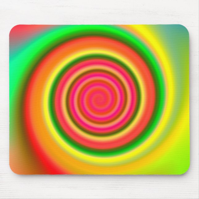 Färg Mesh Swirl Mousepad Musmatta (Framsidan)
