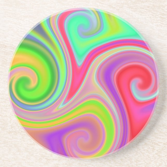 Färg Mesh Swirl Underlägg Sandsten (Framsidan)
