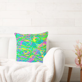 Färg Mina Dreams Scribble Mönster Express Artsy Kudde