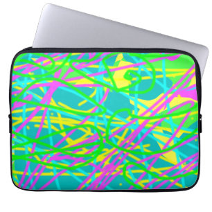 Färg Mina Dreams Scribble Mönster Express Artsy Laptop Fodral