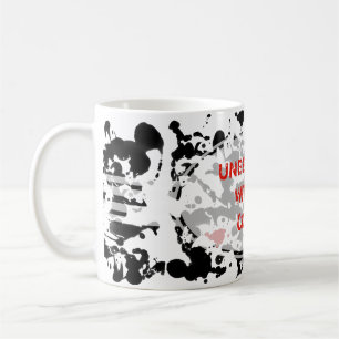 färg mitt liv / Farbklekse Svarta Bläck Kaffemugg