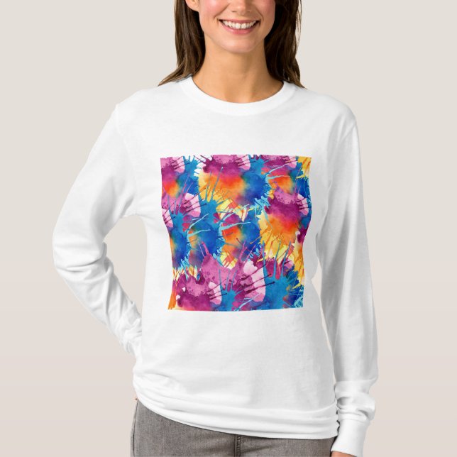 Färg mix designad T-Shirt (Framsida)