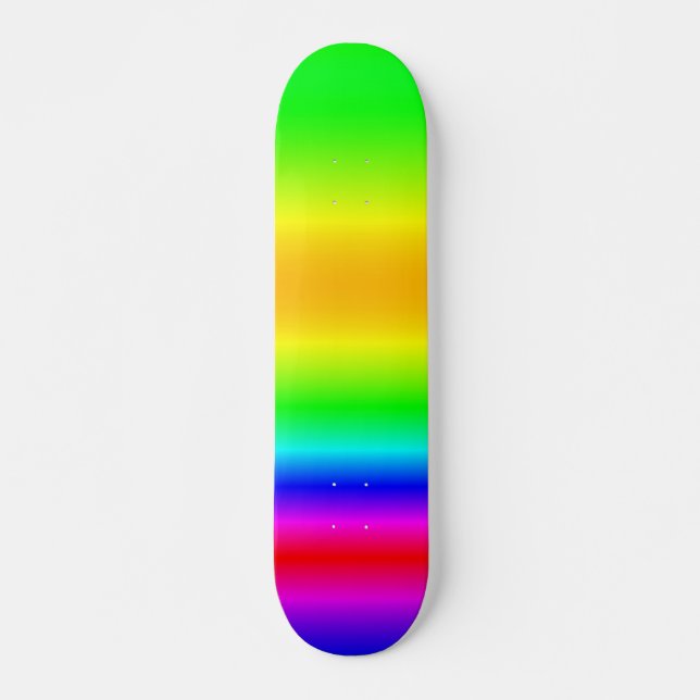 Färg Mix Rainbow Watercolor Skateboard (Framsida)