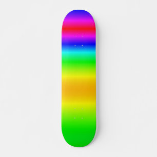 Färg Mix Rainbow Watercolor Skateboard 5