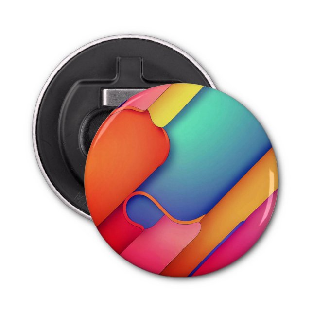 Färg moderna konsformsmappar flasköppnare (Framsidan)