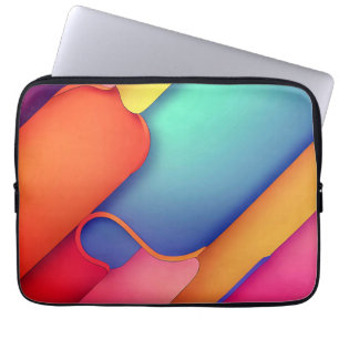 Färg moderna konsformsmappar laptop fodral
