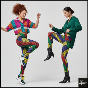 FÄRG MÖNSTER LEGGINGS