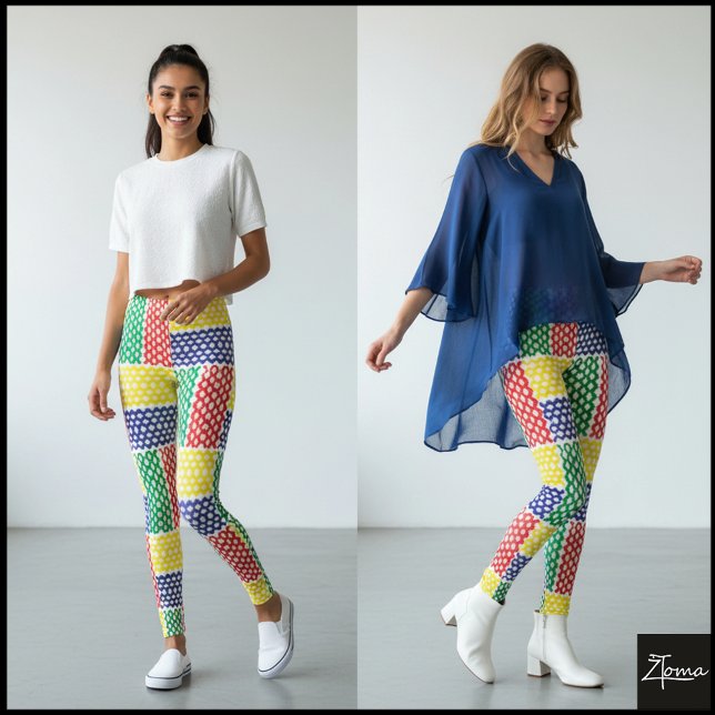 FÄRG MÖNSTER LEGGINGS (Skapare uppladdad)