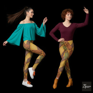 FÄRG MÖNSTER LEGGINGS