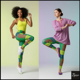 FÄRG MÖNSTER LEGGINGS