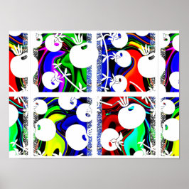 Färg mönster poster