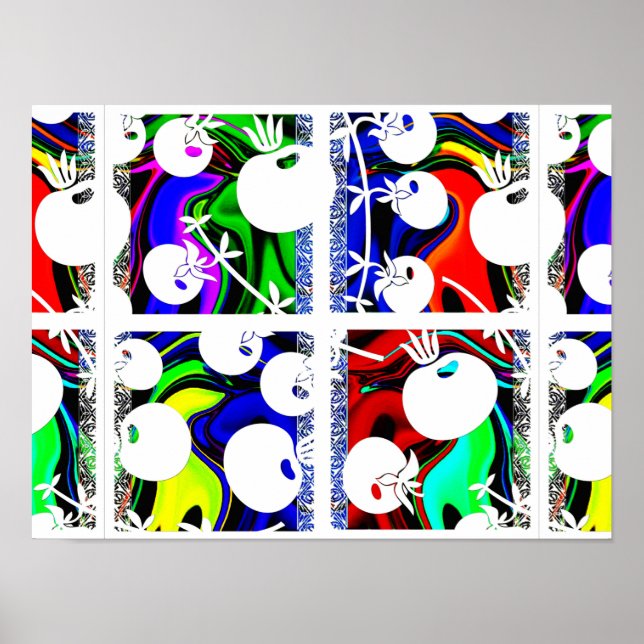 Färg mönster poster (Framsidan)