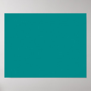 färg mörk cyan poster